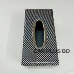 Carbon fiber Car tissue box Car interior Universal Car Black Color Paper Holder Big size 10/5 inche - Image 5