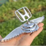 Honda eagle bonnet logo Car Hood Ornament Bonnet Emblem Sticker for Honda Cars, Metal silver color 1 pes