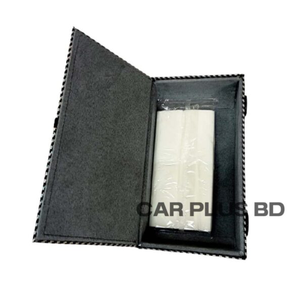Carbon fiber car shape tissue box Car interior Universal Car Black Color Tissue Holder - Image 2