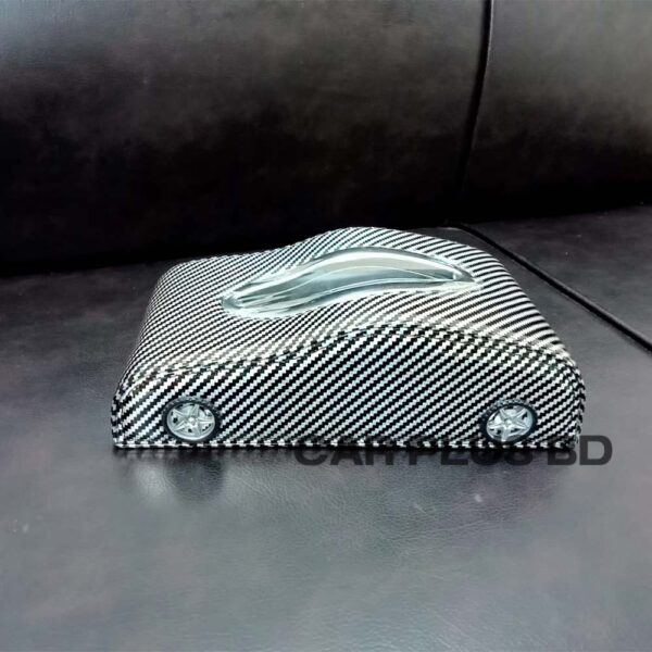 Carbon fiber car shape tissue box Car interior Universal Car Black Color Tissue Holder - Image 3