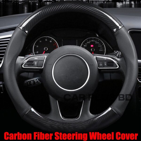 Carbon Fiber Steering Wheel Cover - Image 2