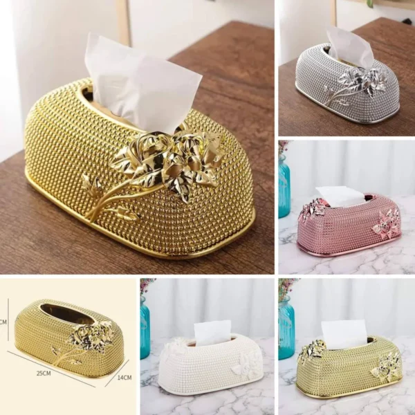 Luxury Drawout Tissue Box, European-style Tissue Box - Image 3