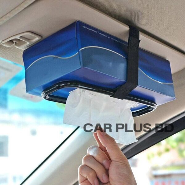 Car Sun Visor Seat Back Plastic Tissue Box Holder Paper Napkin Bracket - Image 5