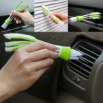Microfiber Car A/C Vent Cleaning Brush Home Window Blind Cleaner Keyboard Duster Blinds Keyboard Cleaning Brush - Image 4
