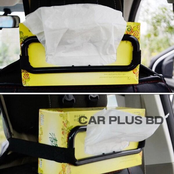 Car Sun Visor Seat Back Plastic Tissue Box Holder Paper Napkin Bracket - Image 4