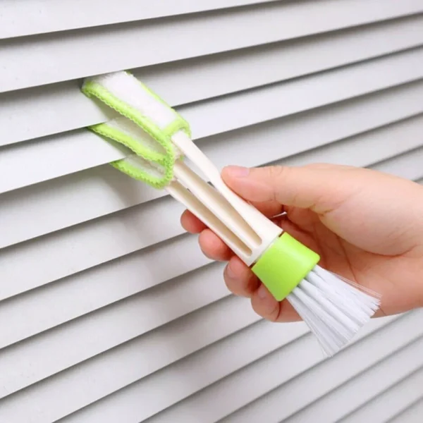 Microfiber Car A/C Vent Cleaning Brush Home Window Blind Cleaner Keyboard Duster Blinds Keyboard Cleaning Brush - Image 2