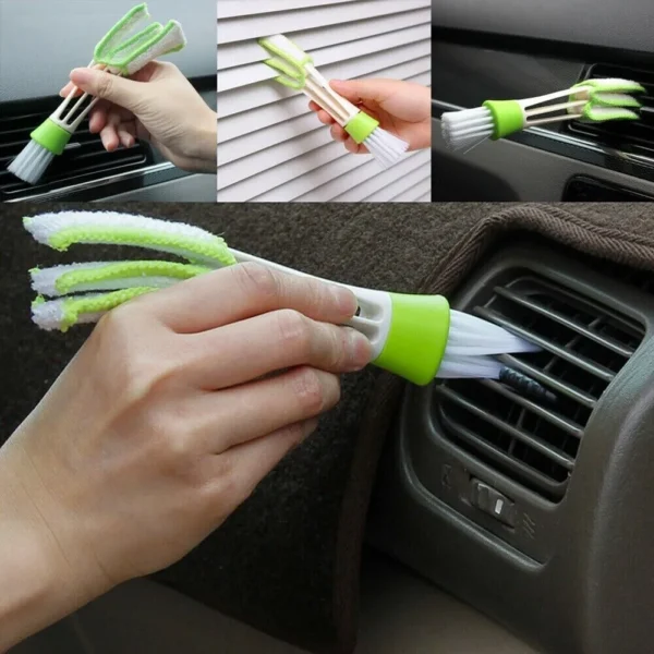 Microfiber Car A/C Vent Cleaning Brush Home Window Blind Cleaner Keyboard Duster Blinds Keyboard Cleaning Brush - Image 4