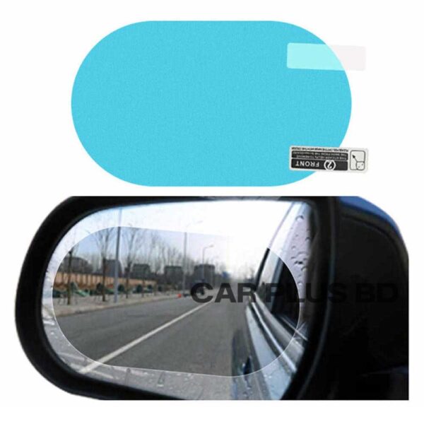 Anti-Fog Protective Film HD Anti-Water, Anti-Mist, Anti-Fog, Waterproof Oblong Rearview Side Mirror - Image 1