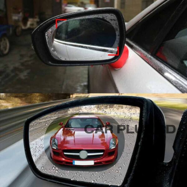 Anti-Fog Protective Film HD Anti-Water, Anti-Mist, Anti-Fog, Waterproof Oblong Rearview Side Mirror - Image 2