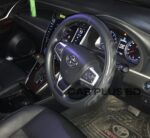 Sport Leather Car Steering Wheel Covers Case Auto Interior Accessories For Toyota Corolla Peugeot 206 Land Cruiser 100 Mercedes black colour - Image 2