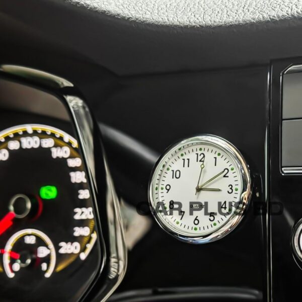 Car Clock, Analog Luminous Quartz Watch (Black) Steel, Easy to Read Digital Display, 3 Installation Methods, Ideal Dashboard Accessory for Safer Driving - Image 6