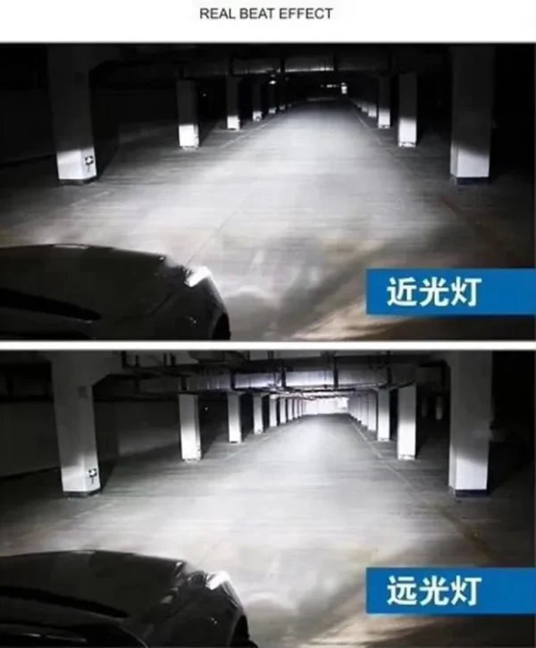 2pcs 60W mini H4 LED projector lens auto lamp 6000k white color easy installation h4 direct replacement car headlight Modify - Image 2