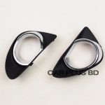 2pcs Kit Car Black Front Left + Right Bumper Fog Light Lamp Cover for Toyota Vitz 2010-2014 - Image 3