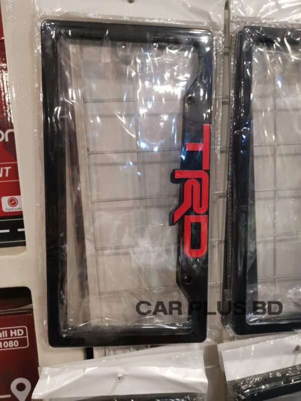 TRD Car number plate cover 2pes - Image 2