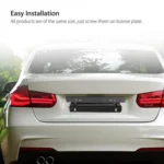 New Universal Adjustable Carbon Fiber Pattern Car Racing License Plate Frame Holder Bracket DXY88 - Image 2