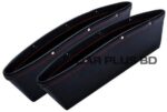Car Pure Leather Seat Gap Pocket Catcher - Black (1pcs)
