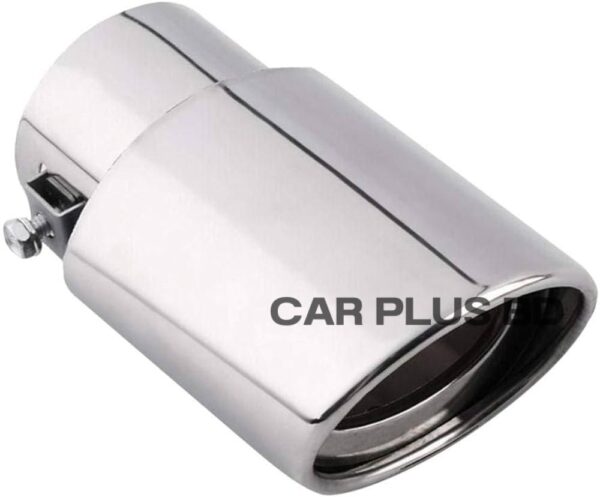 Universal Car Rear Round Exhaust Pipe Tail Muffler Tip Chrome Stainless Steelt Car Accessories - Image 2