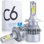 C6 H4 Led Headlight Bulbs lighting Conversion Kit High Low 36W Bulbs White Light-2 PCS