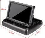 Backup Camera Monitor, Foldable 4.3 Inch LCD TFT High Definition Screen for Rear View Camera - Image 4