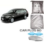 Car Body Cover for Toyota Axio Fielder( 2010-ON) Silver Color Waterproof - Image 3