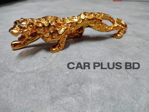 Fashion Gold Panther Figurines Miniatures Geometric Metal Leopard Statue Car perfume decor Wine Cabinet Home Accessories - Image 2