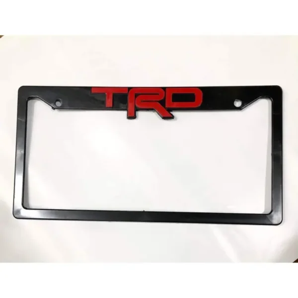 TRD Car number plate cover 2pes - Image 1