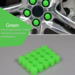 20PCS Luminous Phosphoresce Wheel Nuts Covers Protective Cap Car Accessories Bolt Caps Hub Screw Protector Silica Gel 19#