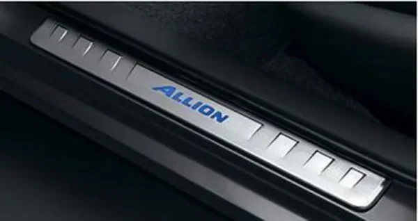 Toyota Allion 2003-12 Auto Accessories Stainless Steel LED Lighted Door Sills - Blue - Image 2