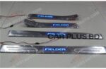 High quality stainless steel LED light toyota Fielder door sill Plate Welcome Pedal 4pcs- Blue (Fielder- 2012/2013/2014/2015/2016/ 2017/2018)