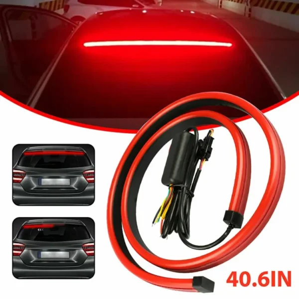 SL Car High Mounted Brake Light Strip Rear Glass Led Decorative Lamp Streamer Warning Lights Driving Turn - Image 1