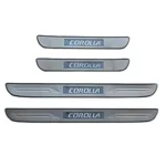 Toyota Corrola 2003-09 Auto Accessories Stainless Steel LED Lighted Door Sills - Blue