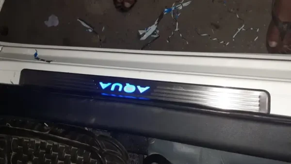 LED WELCOME LIGHT DOOR SILL – TOYOTA AQUA - BLUE - Image 3