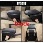 Armrest box central Store content box with cup holder ashtray with USB interface