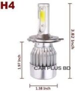 C6 H4 Led Headlight Bulbs lighting Conversion Kit High Low 36W Bulbs White Light-2 PCS - Image 3