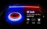 Car Dashboard Strip Light Red and Blue Flexible Emergency SOS Strip Light 48 inch - Image 2