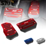 Universal Car Interior Parts Aluminum Automatic Gear Brake Accelerator Non-Slip Foot Pedal Pad Cover 2Pcs