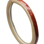 Steering Wheel Cover - Cream and Wooden
