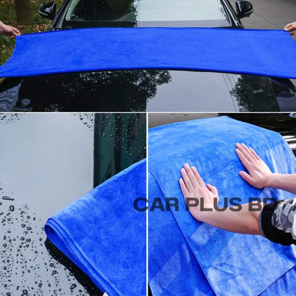Big 160 cm x 60cm Microfiber Car Cleaning Towel - Image 2