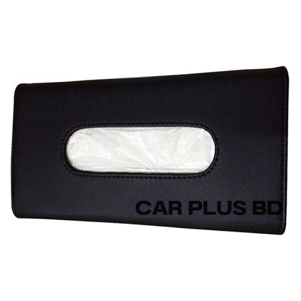 Car Tissue Holder,Best quality /imported PU Leather Tissue Box for car sun visor - Image 3