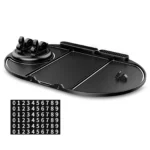 6 in 1 Car Dashboard Non Slip Mobile Mat Mobile Phone Holder, Augot 360° Rotatable Car Anti-Skid Pad - Image 2
