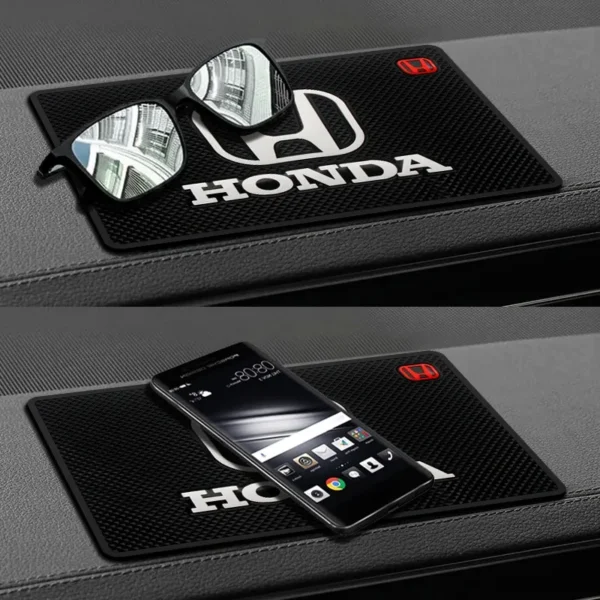 Honda Logo Anti-Skid Non Slip Honda Dashboard mobile matt Multi | Silicon Type Material - Image 2