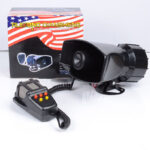 Car Siren Horn 5 Tone Vehicle Siren Speaker with Mic