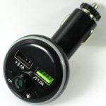 Car F14 FM Transmitter For Car BT 5.0 Dual USB Charger HandsFree Calling 7 Colors LED Backlit Wireless Music Radio Adapter - Image 2
