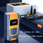 Multifunctional USB charging power handheld inflation car tyre pump with LCD screen - Image 2