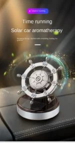 Solar Energy Creative Helmsman in The Center Console of Car Perfume Accessories - Image 4