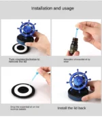 Solar Energy Creative Helmsman in The Center Console of Car Perfume Accessories - Image 2