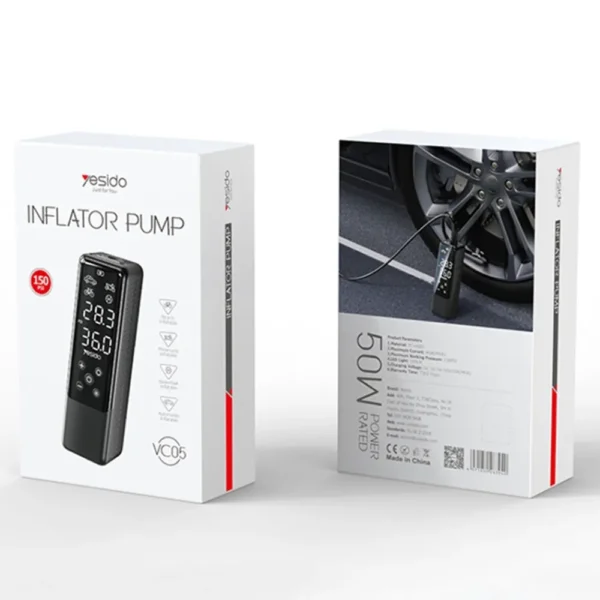 Car Portable Air Pump Yesido Mini Inflator Pump - Image 6