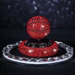 Car Perfume Long-lasting  Basketball Design Solar Powered Car Aromatherapy
