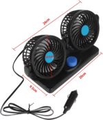 Electric Car Dashboard Cooling Fan 12V - Image 5