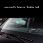 Car Clock Tissue Box Cover Tissue Box holder With Parking Card PU Leather - Image 2